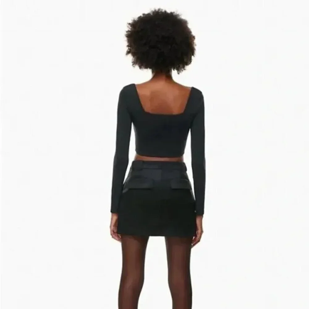 Aritzia Babaton Contour Reframe Bustier Black Size Medium